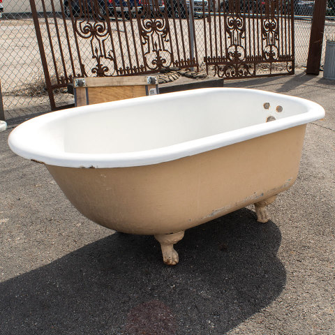 #38655 30x54 Antique Cast Iron Clawfoot Bathtub image 2