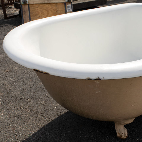 #38655 30x54 Antique Cast Iron Clawfoot Bathtub image 4