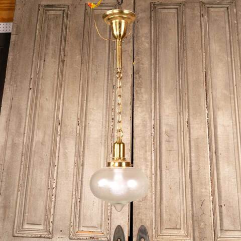 #38993 Reproduction Brass Pendant Light Fixture image 2