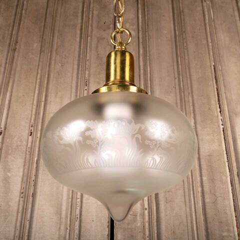 #38993 Reproduction Brass Pendant Light Fixture image 8