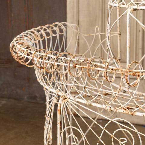 #39035 Antique Victorian Metal Wire Plant Stand image 5