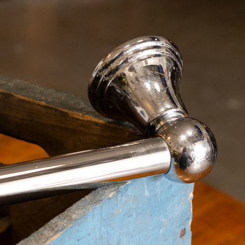 #39196 Salvaged Chrome Towel Bar image 3