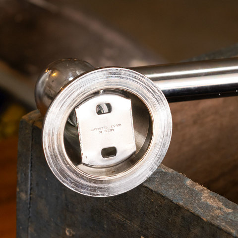 #39196 Salvaged Chrome Towel Bar image 4