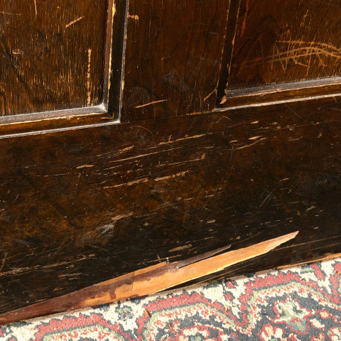 #39286 39x82 Antique Wood Classroom Door image 8