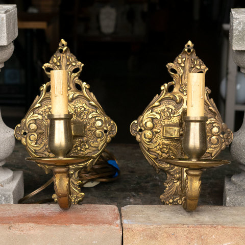 #39549 Brass Candle Wall Sconces image 2