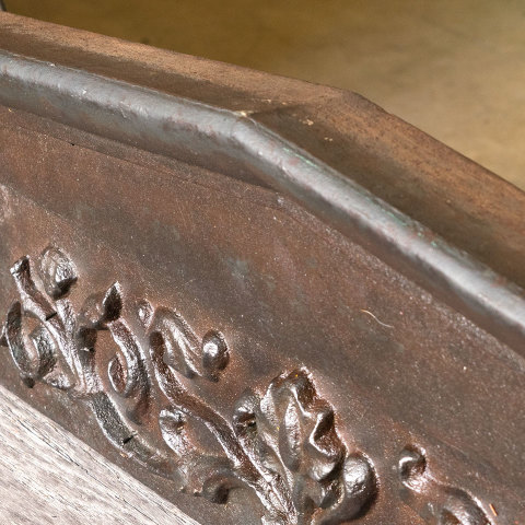 #39579 Cast Iron Building Pediment Window Header image 4