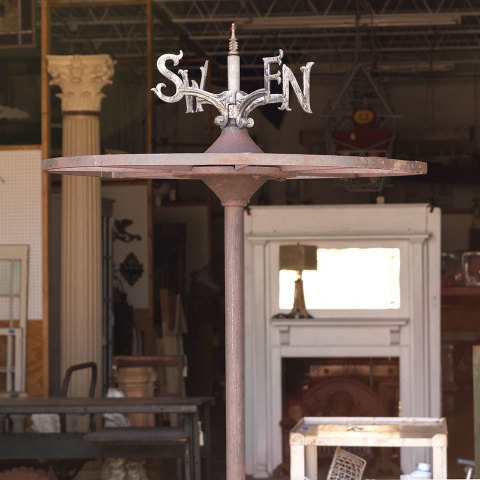 #39782 Vintage Circular Clothes Rack Stand image 3