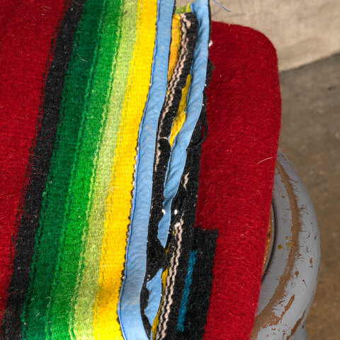 #39816 Vintage Wool Saddle Blanket image 5