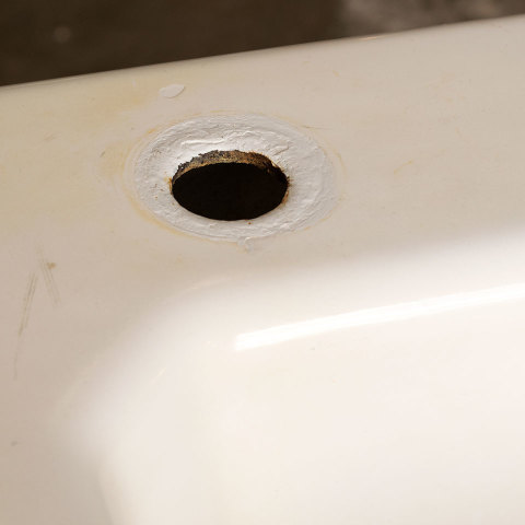 #39919 Salvaged Cast Iron Bathroom Pedestal Sink image 3