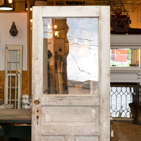 #39989 32x80 Salvaged Half Lite Entry Door image 6