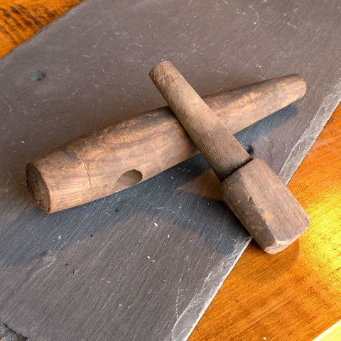 #40059 Antique Wood Barrel Bung Tap image 3