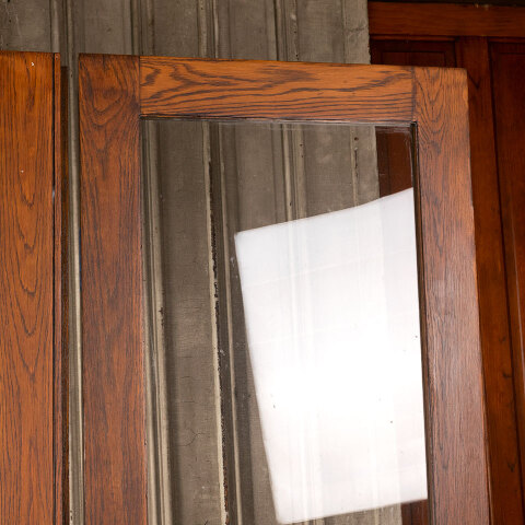 #40138 54x79 Salvaged Oak Full View Storm Doors image 8