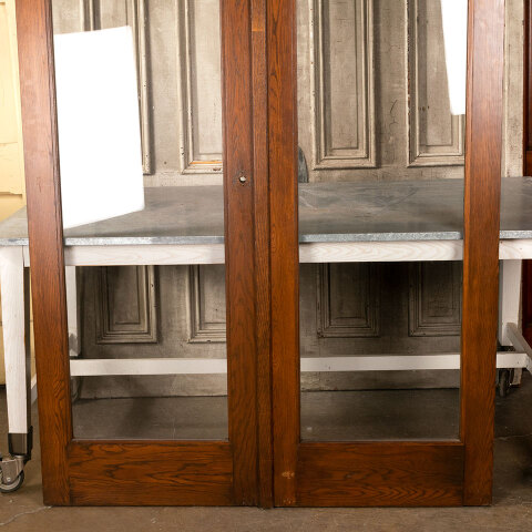 #40138 54x79 Salvaged Oak Full View Storm Doors image 3