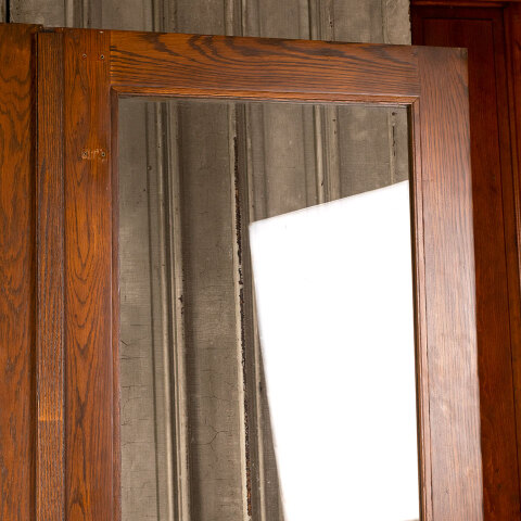 #40138 54x79 Salvaged Oak Full View Storm Doors image 4