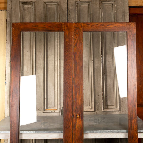 #40140 54x80 Salvaged Oak Full View Storm Doors image 6