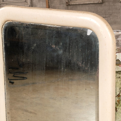 #40182 Antique Wood Framed Beveled Mirror image 2