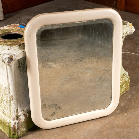 #40182 Antique Wood Framed Beveled Mirror image 4