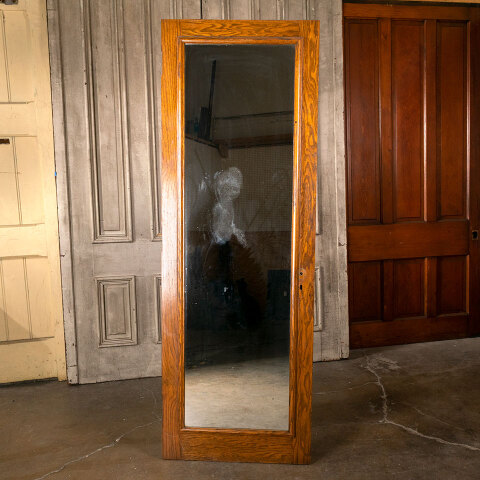 #40256 28x80 6 Panel Oak Interior Door w/ Mirror image 4