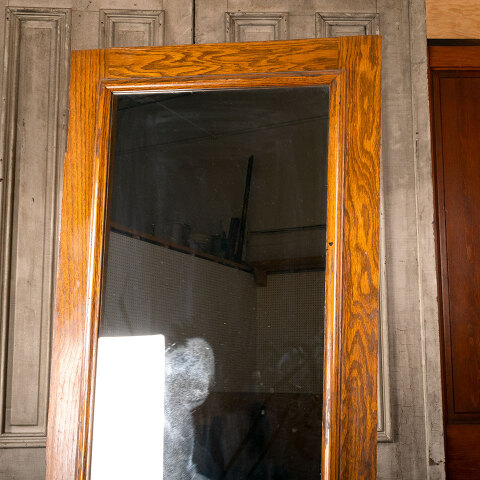 #40256 28x80 6 Panel Oak Interior Door w/ Mirror image 5