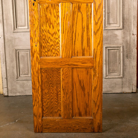 #40256 28x80 6 Panel Oak Interior Door w/ Mirror image 3