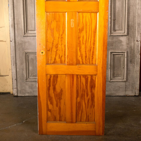 #40257 28x79 Salvaged 6 Panel Pine Interior Door image 3