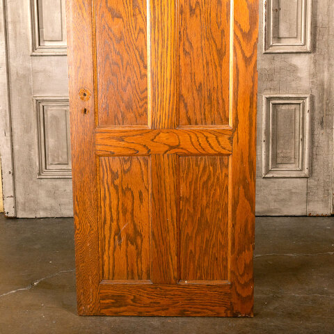 #40258 28x79 Salvaged 6 Panel Oak Interior Door image 6