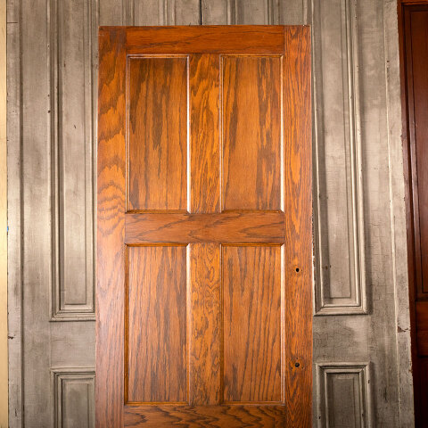 #40260 28x80 Salvaged 6 Panel Oak Interior Door image 2