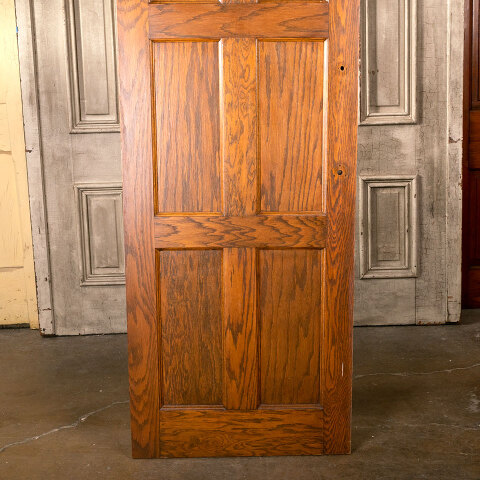 #40260 28x80 Salvaged 6 Panel Oak Interior Door image 3