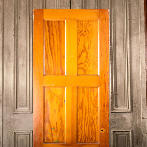 #40261 28x79 Salvaged 6 Panel Pine Interior Door image 2