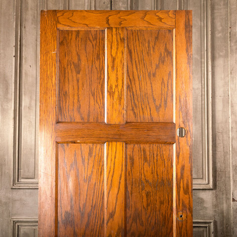 #40262 33x79 Salvaged 6 Panel Oak Interior Door image 2