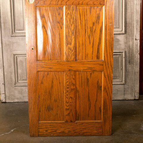 #40263 33x79 Salvaged 6 Panel Oak Interior Door image 6