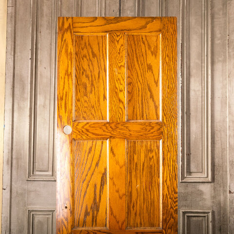 #40265 28x79 Salvaged 6 Panel Oak Interior Door image 5