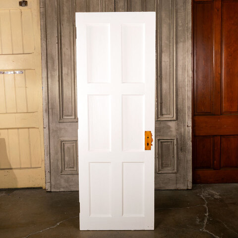 #40267 28x79 Salvaged 6 Panel Pine Interior Door image 5