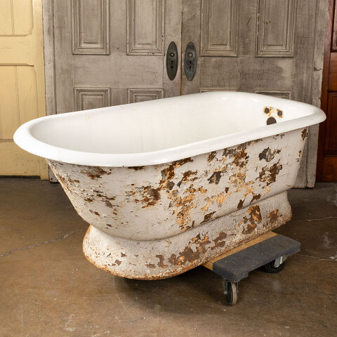 #40272 30x60 Antique Cast Iron Skirted Bathtub image 3