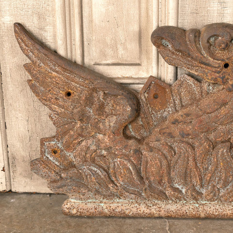 #40300 Antique Cast Iron Phoenix Building Ornaments image 3