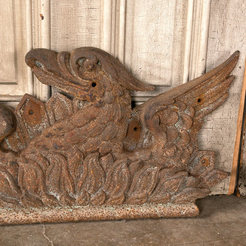 #40300 Antique Cast Iron Phoenix Building Ornaments image 4