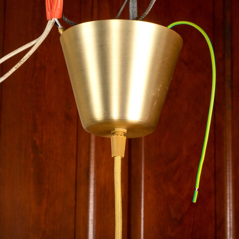 #40310 Modern Glass and Brass Pendant Light image 4