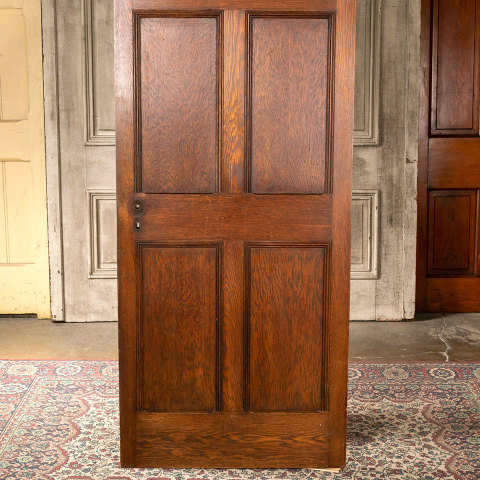 #40329 30x79 Salvaged 6 Panel Interior Oak Door image 3
