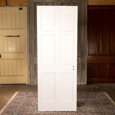 #40344 30x79 Salvaged 6 Panel Interior Oak Door image 6