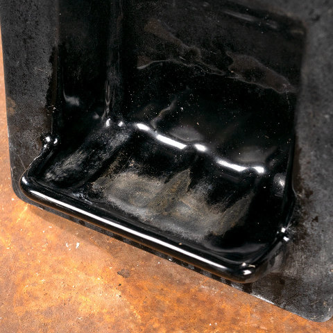 #40350 Recessed Black Enameled Soap Holder image 3