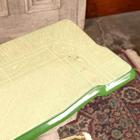 #40384 Porcelain Enameled Table Leaf Wall Shelf image 6