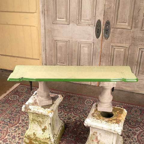 #40384 Porcelain Enameled Table Leaf Wall Shelf image 2