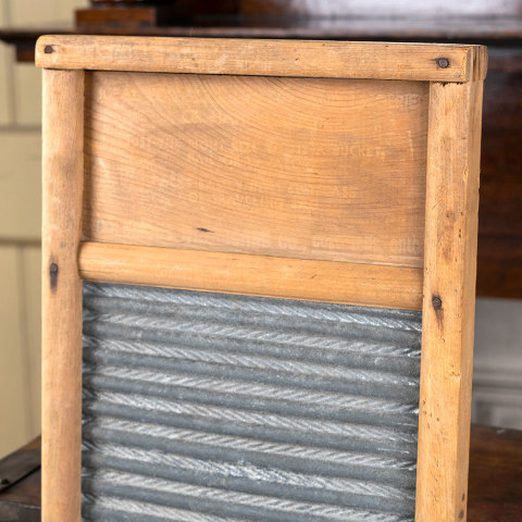 #40424 Antique Wood and Metal Washboard image 2