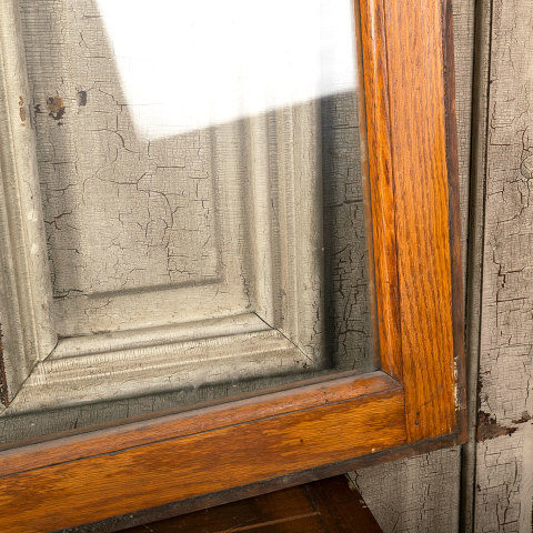 #40502 Salvaged Antique Oak Transom Window image 4