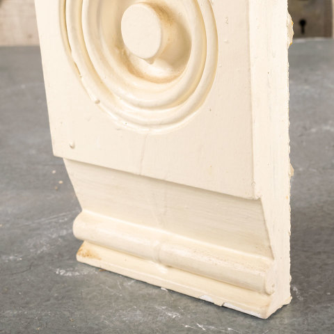 #40563 Antique Wood Rosette Trim Block image 4