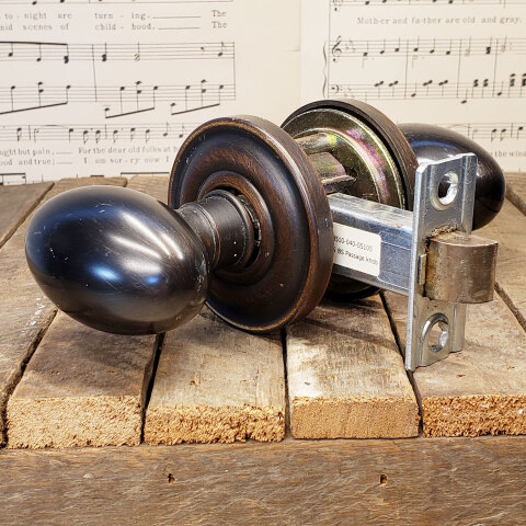 #40637 Salvaged Passage Oval Doorknob Set image 2