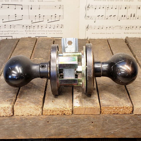 #40637 Salvaged Passage Oval Doorknob Set image 3