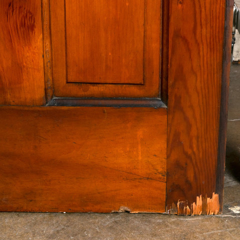 #40647 62x90 Antique Pine 4 Panel Pocket Doors image 8