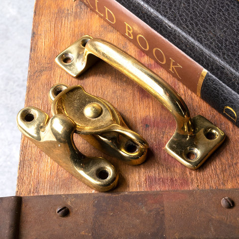 #40666 Brass Window Sash Hardware Set image 4