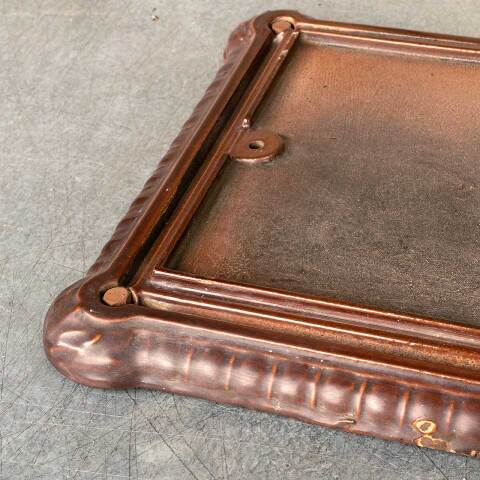 #40686 Antique Cast Iron Porcelain Enameled Base image 2